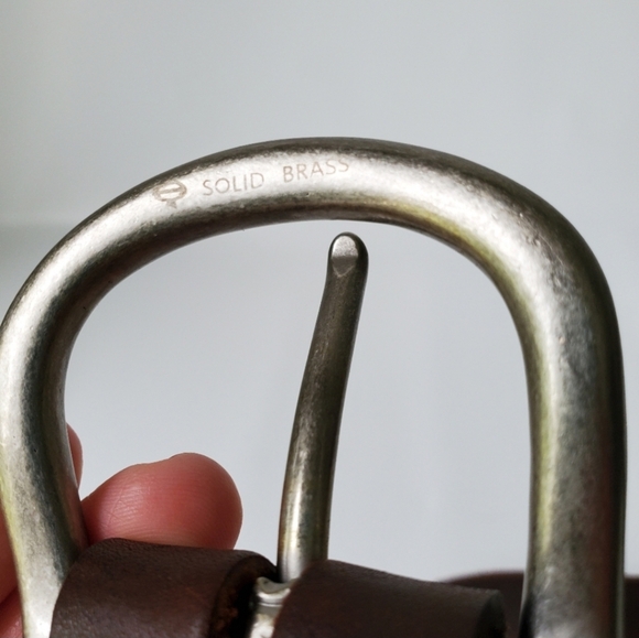 Genuine Leather Solid Brass Belt Horse Ram main image 8